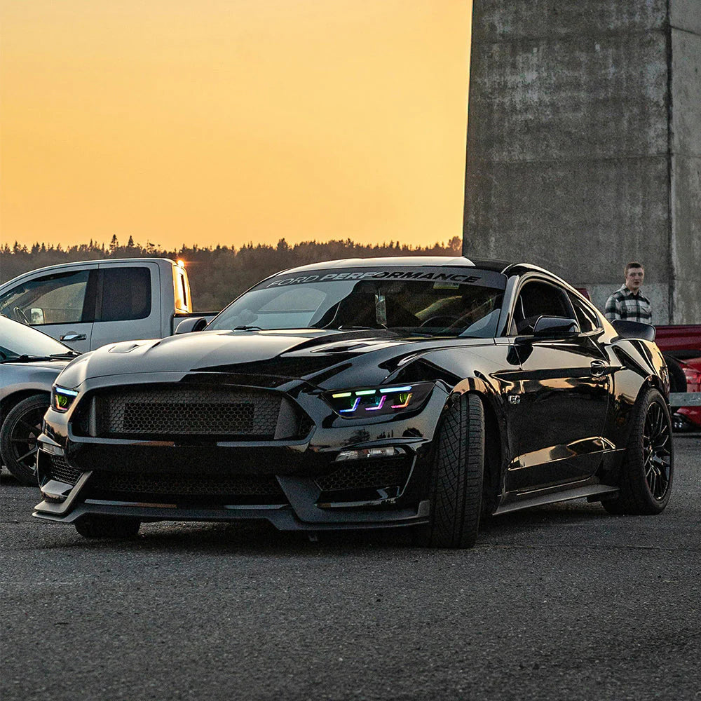 i5Autohaus RGB Colorshift S650 Style Headlights for 15-17 Mustang image 4
