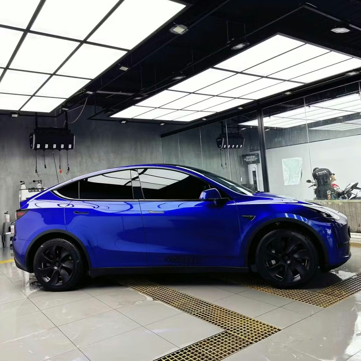Super Gloss Deep Blue Vinyl Wrap