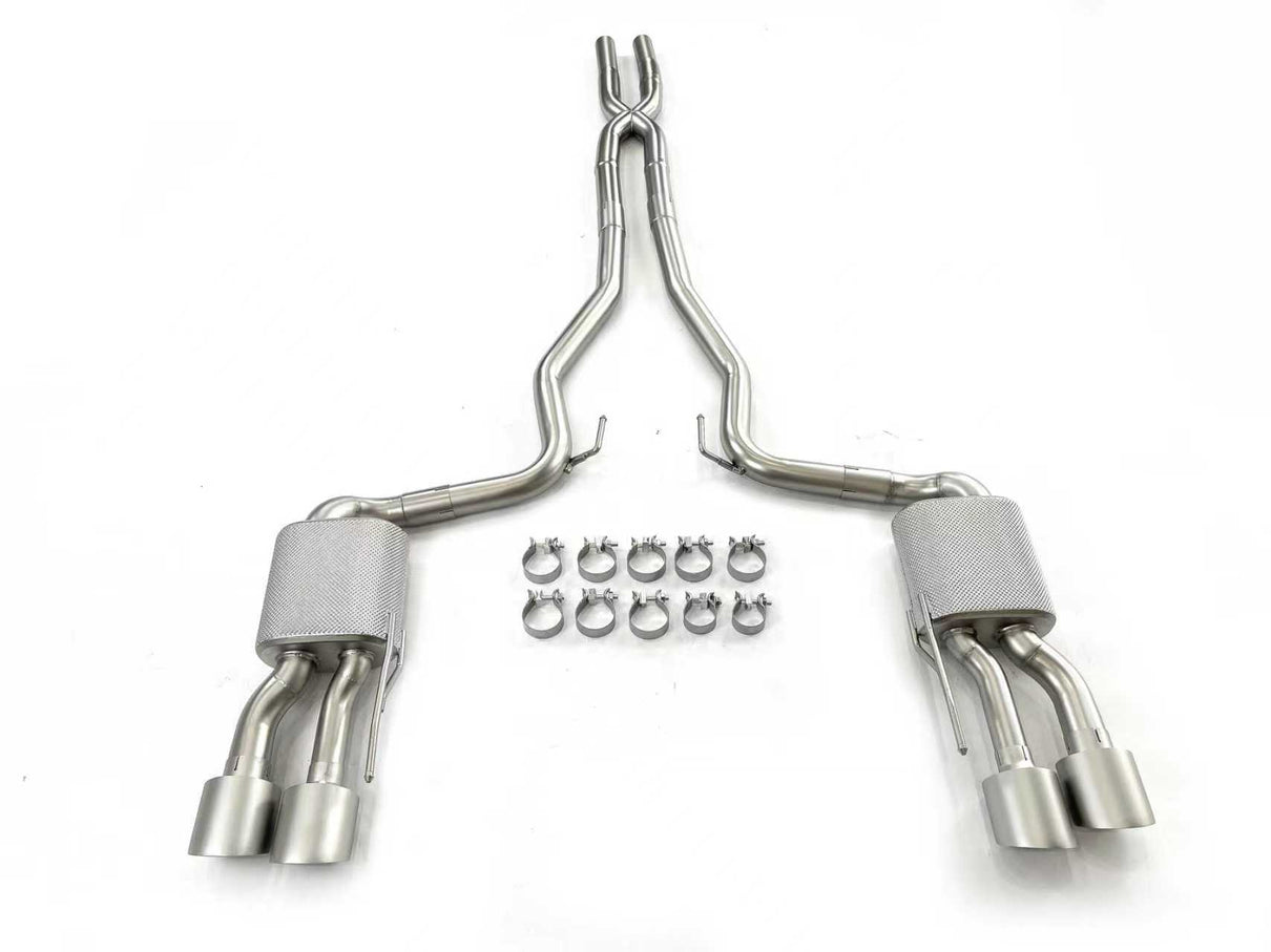 i-5Autohaus 2024-2026 Mustang Cat-back Quad Tips Exhaust