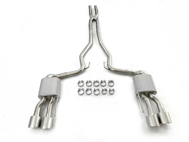 i-5Autohaus 2024-2026 Mustang Cat-back Quad Tips Exhaust