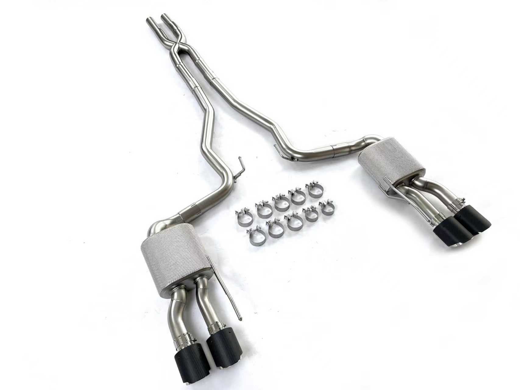 i-5Autohaus 2024-2026 Mustang Cat-back Quad Tips Exhaust