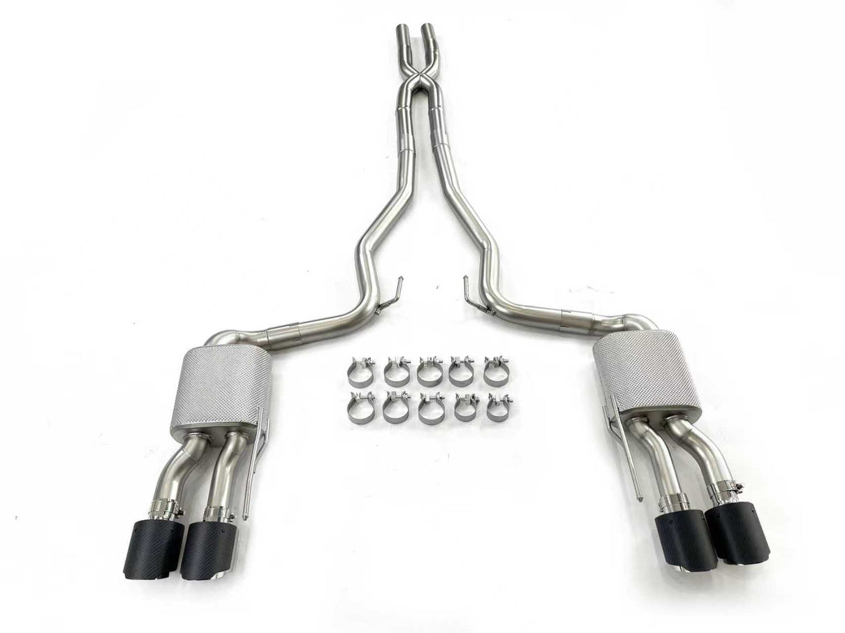 i-5Autohaus 2024-2026 Mustang Cat-back Quad Tips Exhaust
