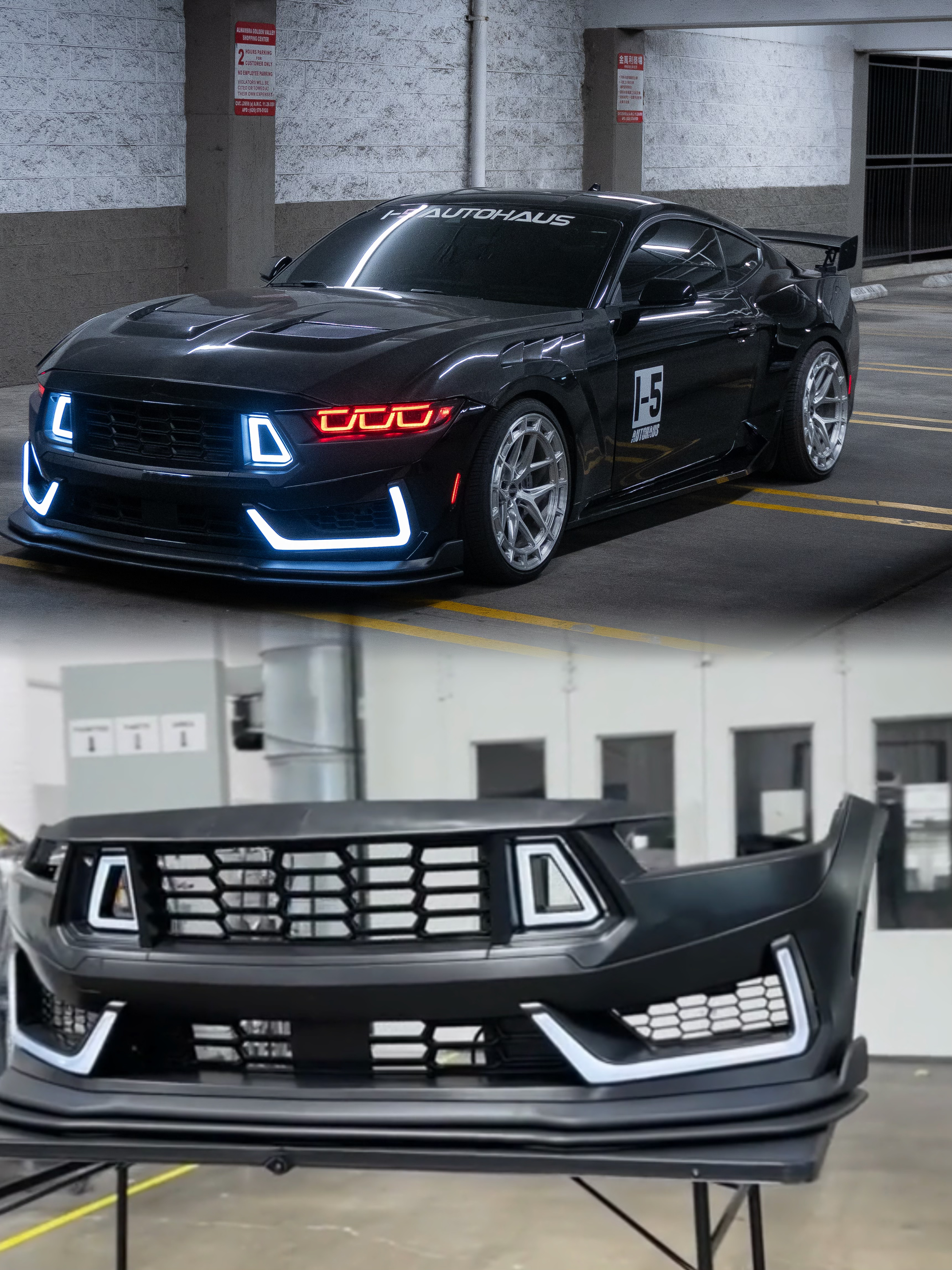 i5Autohaus 2024-2025 Mustang Dark Horse Style Bumper image 0