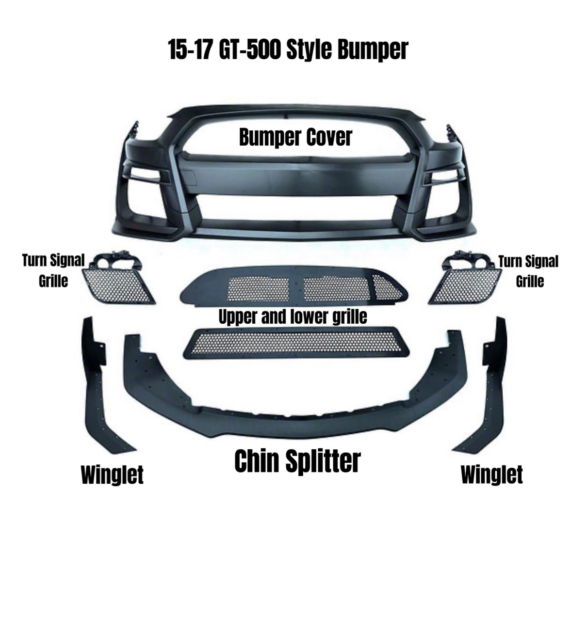 Replacement Parts for 15-23 GT-500 Conversion Bumper image 1