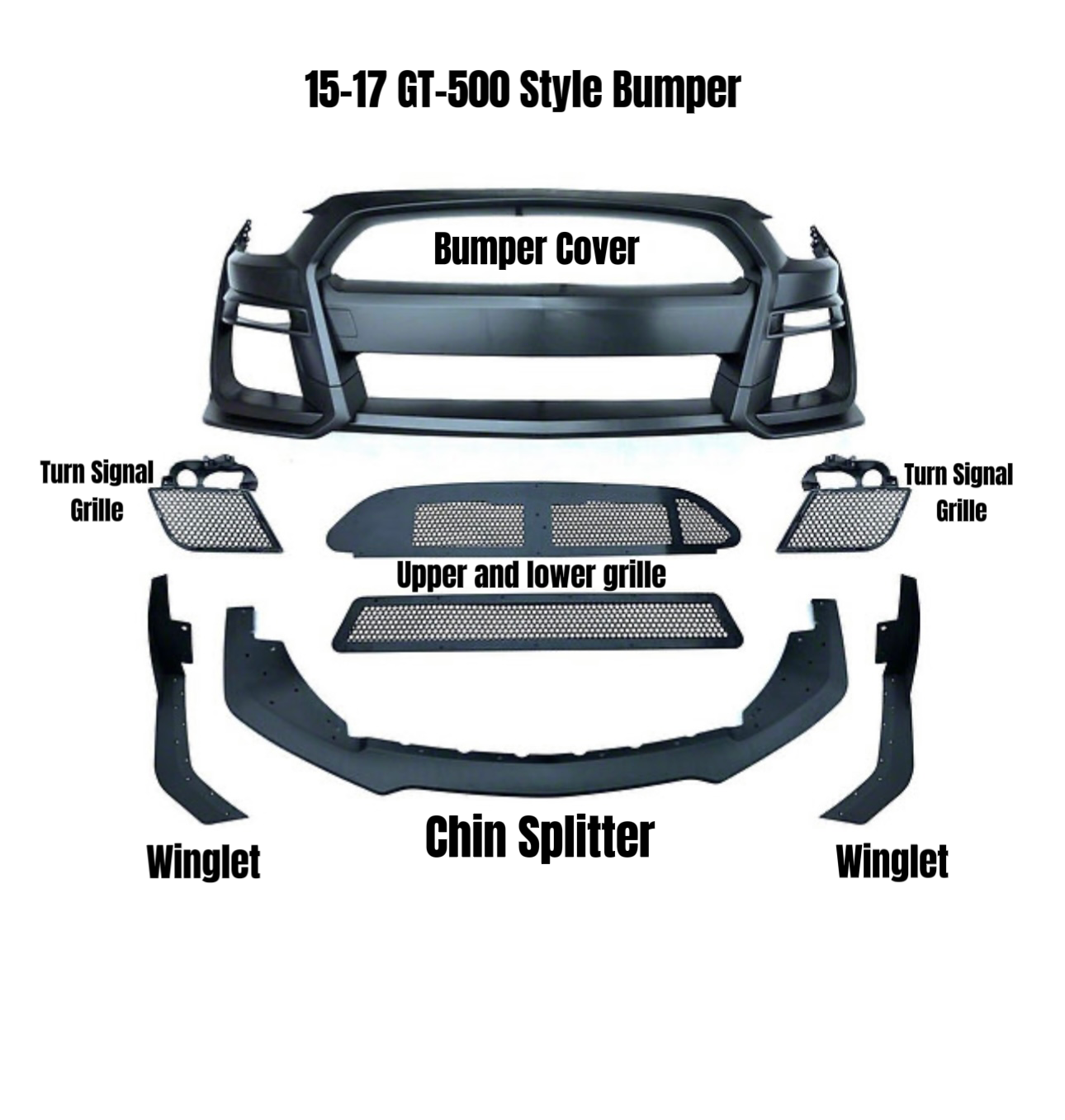 Replacement Parts for 15-23 GT-500 Conversion Bumper image 1