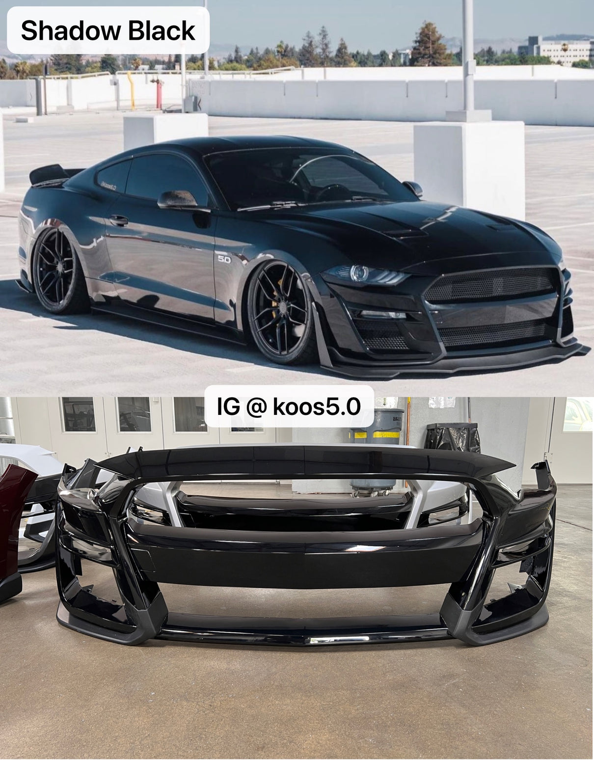 i5Autohaus 2018-2023 Mustang GT500 Style Bumper image 5