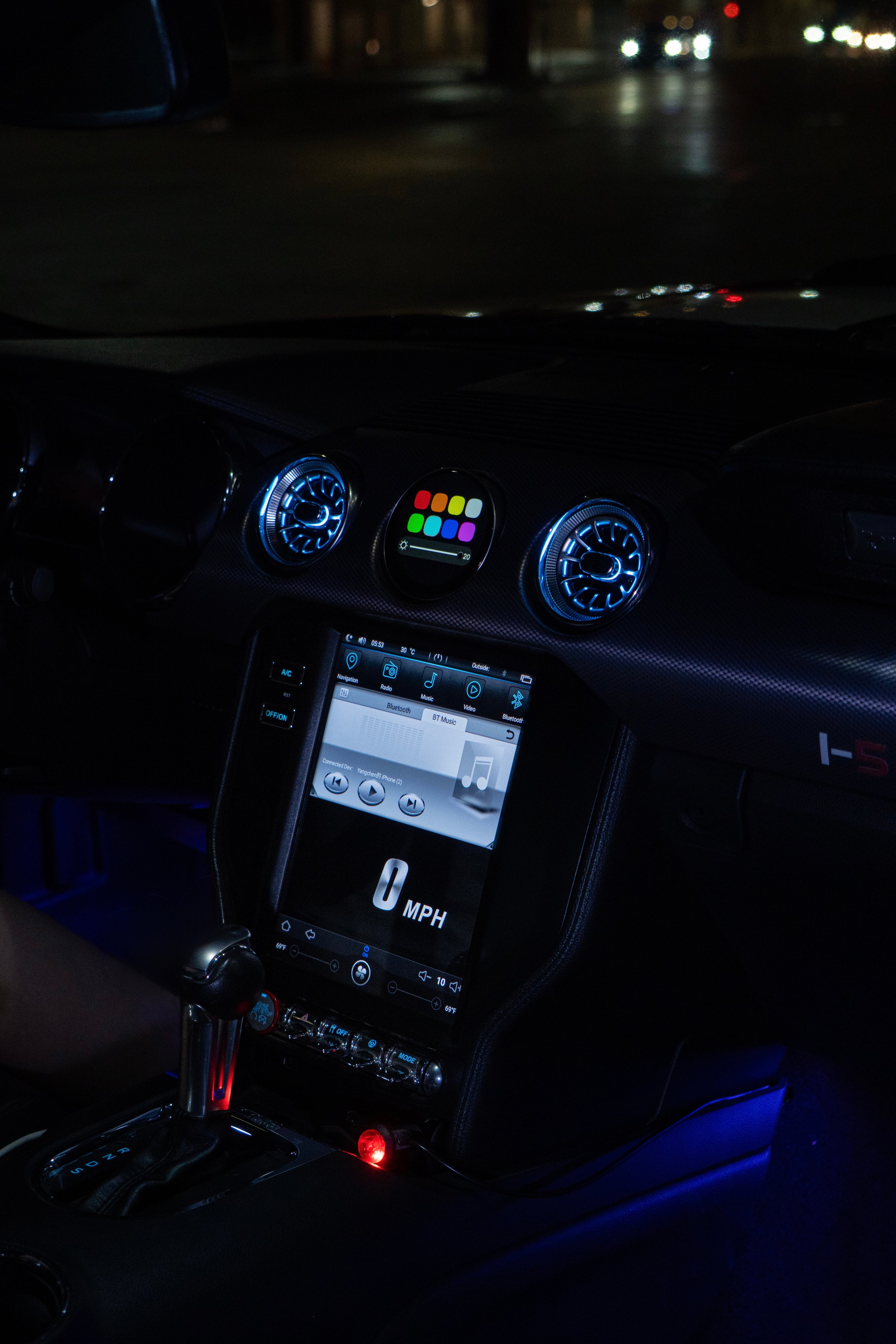 15-23 ColorShift AC Vents With LED Digital Gauge image 5