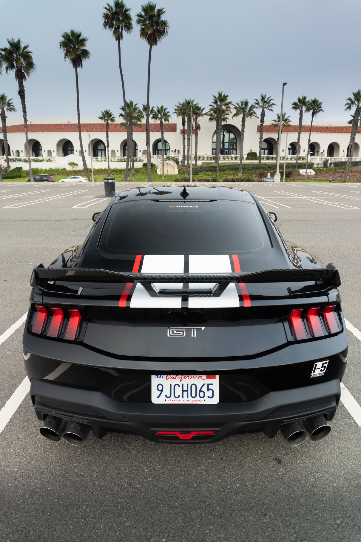 i5Autohuas Carbon Finish Dark Horse  Style Spoiler for 2024-2025 Mustang image 3