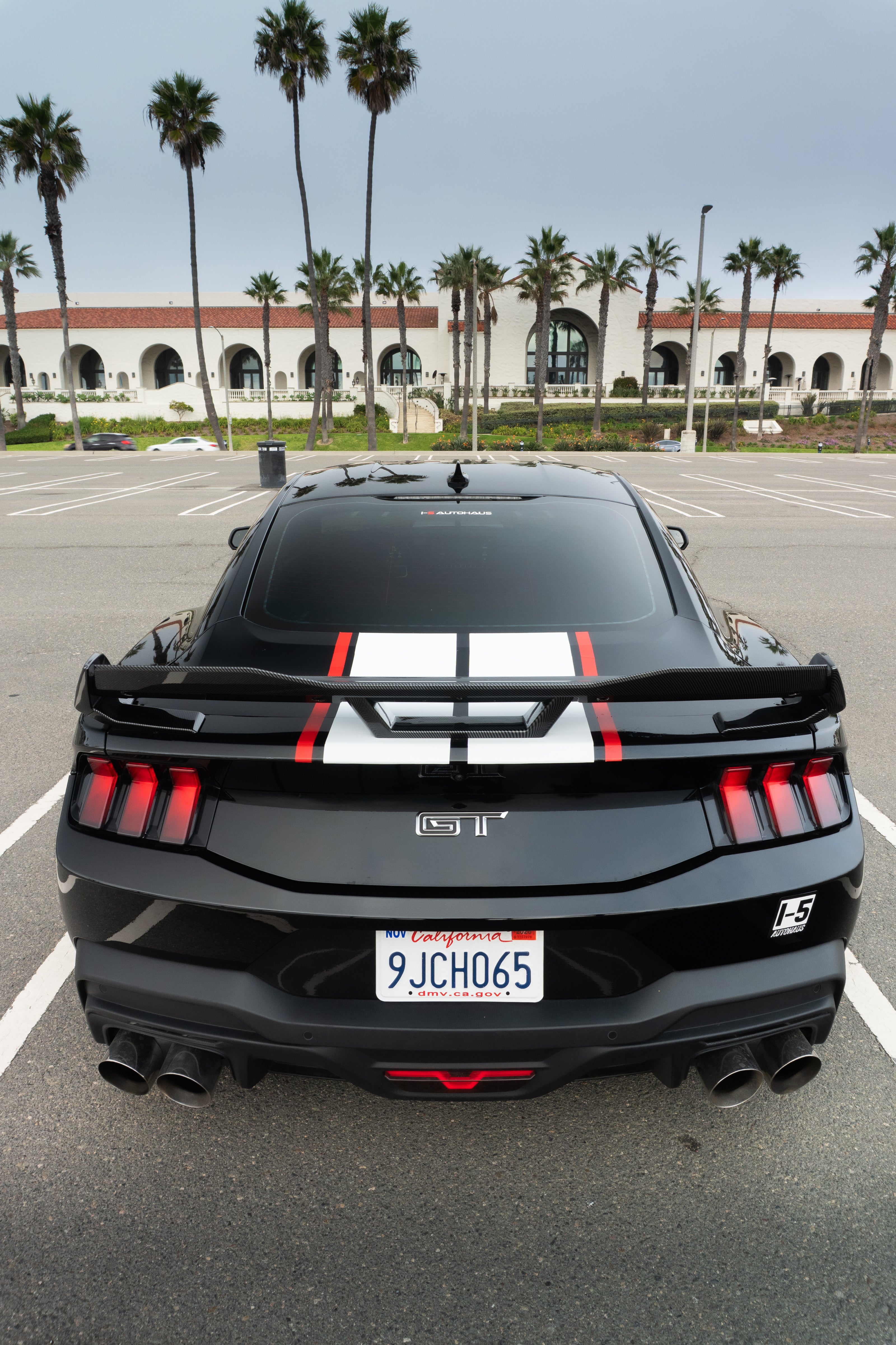 i5Autohuas Carbon Finish Dark Horse  Style Spoiler for 2024-2025 Mustang image 3
