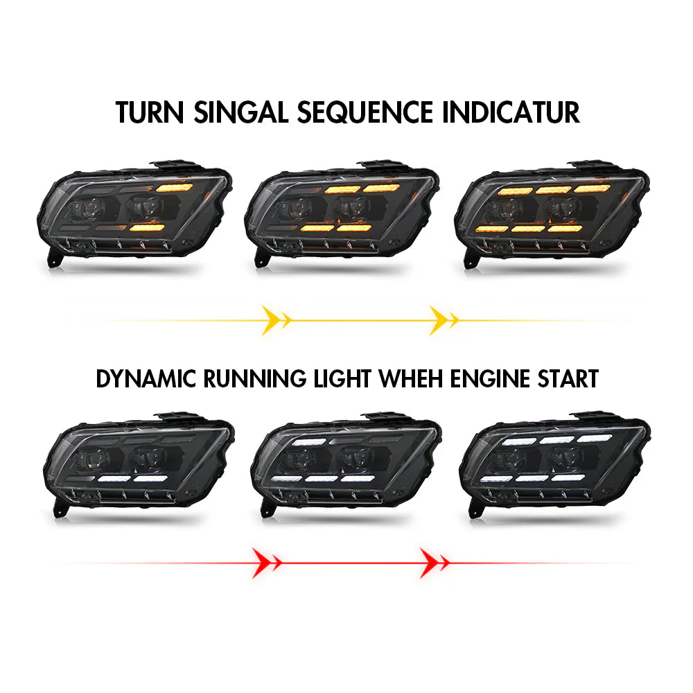 i5Autohaus S650 Style Headlights for 10-14 Mustang image 8