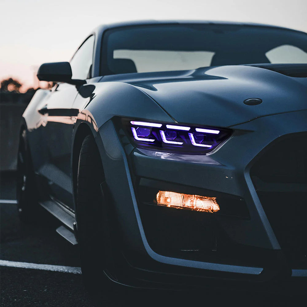 i5Autohaus RGB Colorshift S650 Style Headlights for 15-17 Mustang image 1