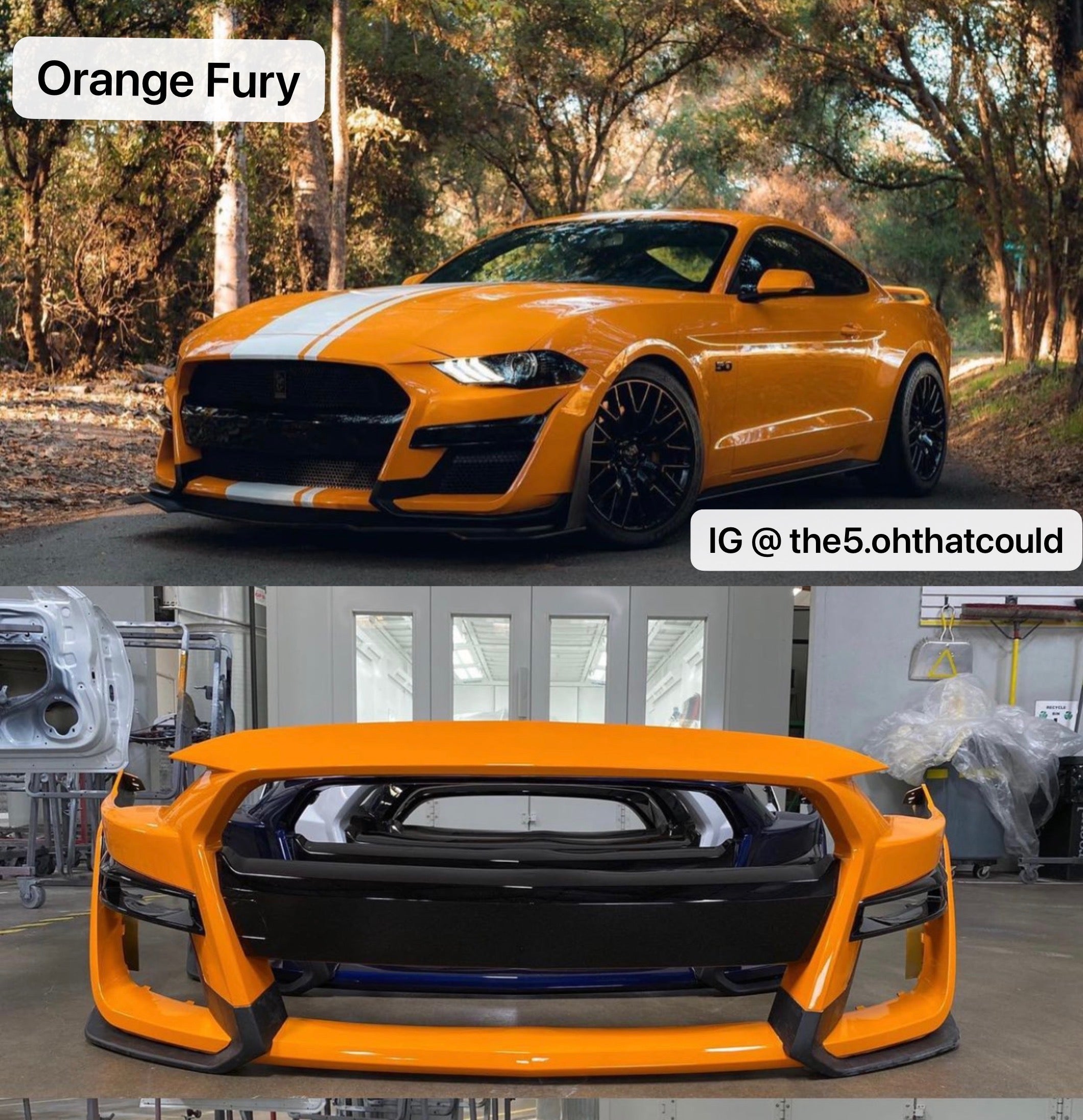 i5Autohaus 2018-2023 Mustang GT500 Style Bumper image 7