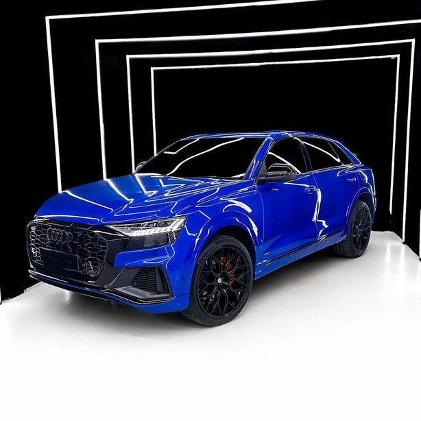 Super Gloss Metallic Pearl Blue Vinyl Wrap