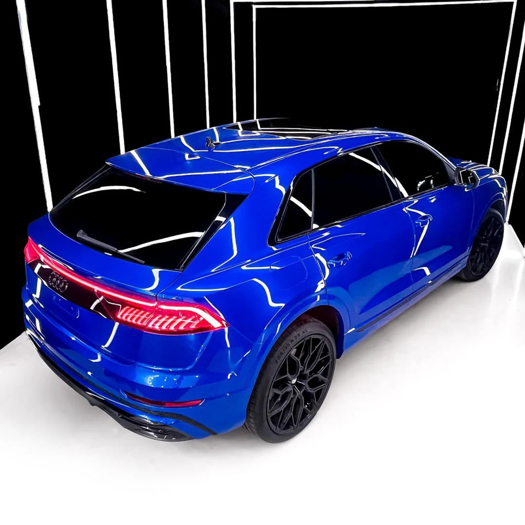 Super Gloss Metallic Pearl Blue Vinyl Wrap