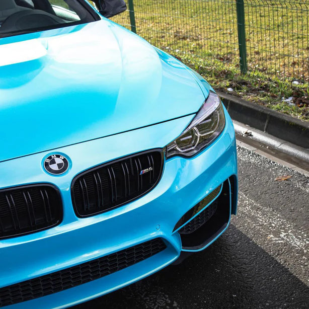 Candy Metallic Neon Light Blue Vinyl Wrap