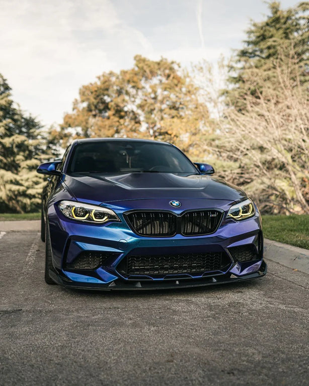 Satin Metallic Diamond Purple Blue Vinyl Wrap