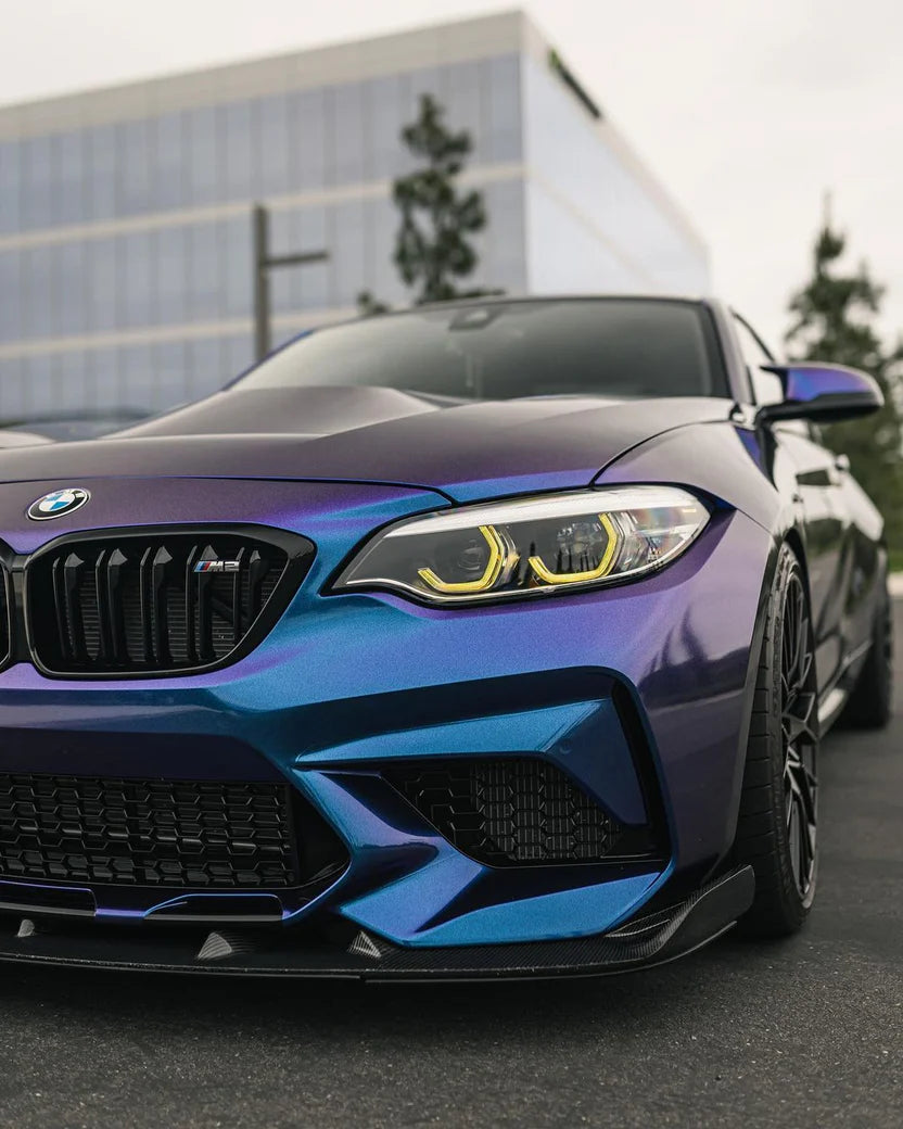 Satin Metallic Diamond Purple Blue Vinyl Wrap