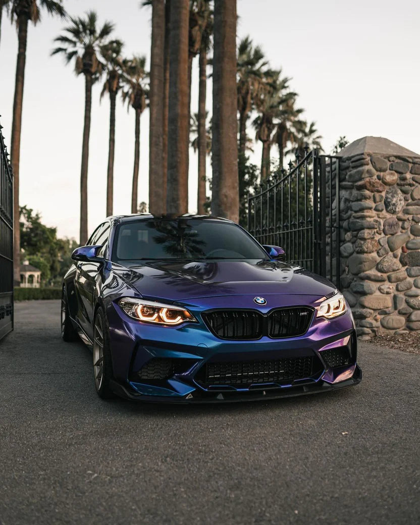 Satin Metallic Diamond Purple Blue Vinyl Wrap