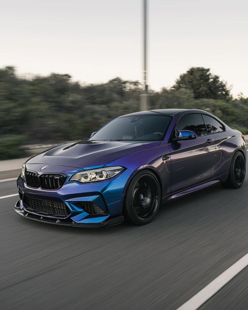 Satin Metallic Diamond Purple Blue Vinyl Wrap