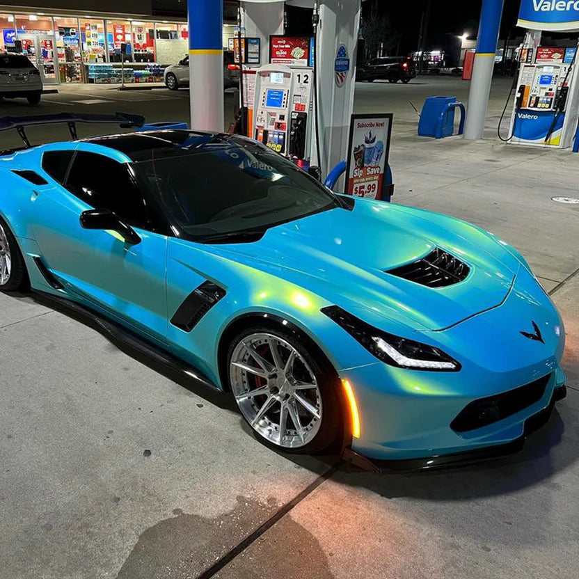 Candy Metallic Neon Ice Blue Vinyl Wrap