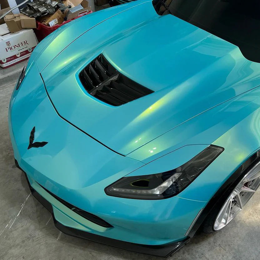 Candy Metallic Neon Ice Blue Vinyl Wrap