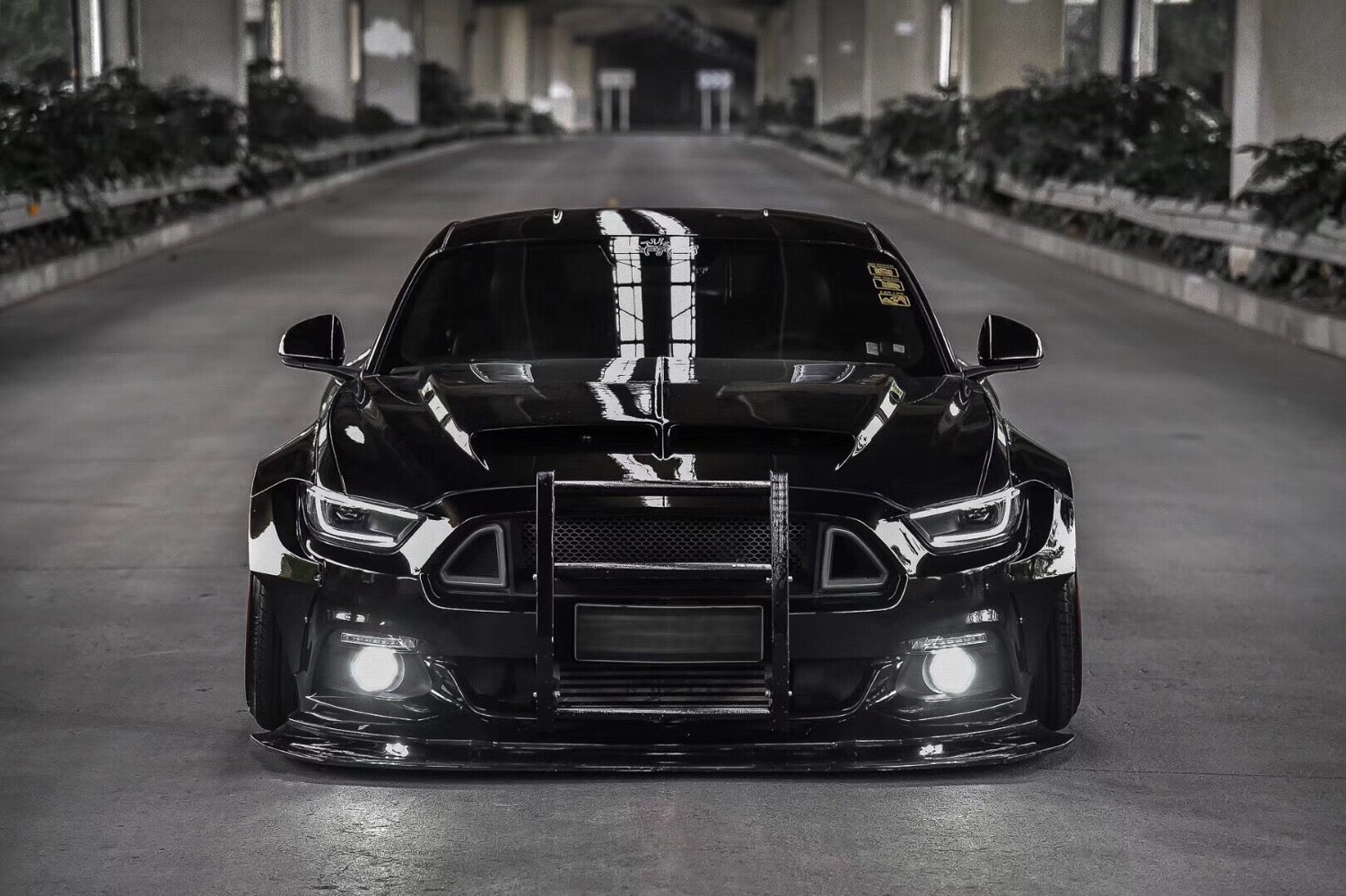 Interceptor Style Push Bar for 2015-2023 Mustang
