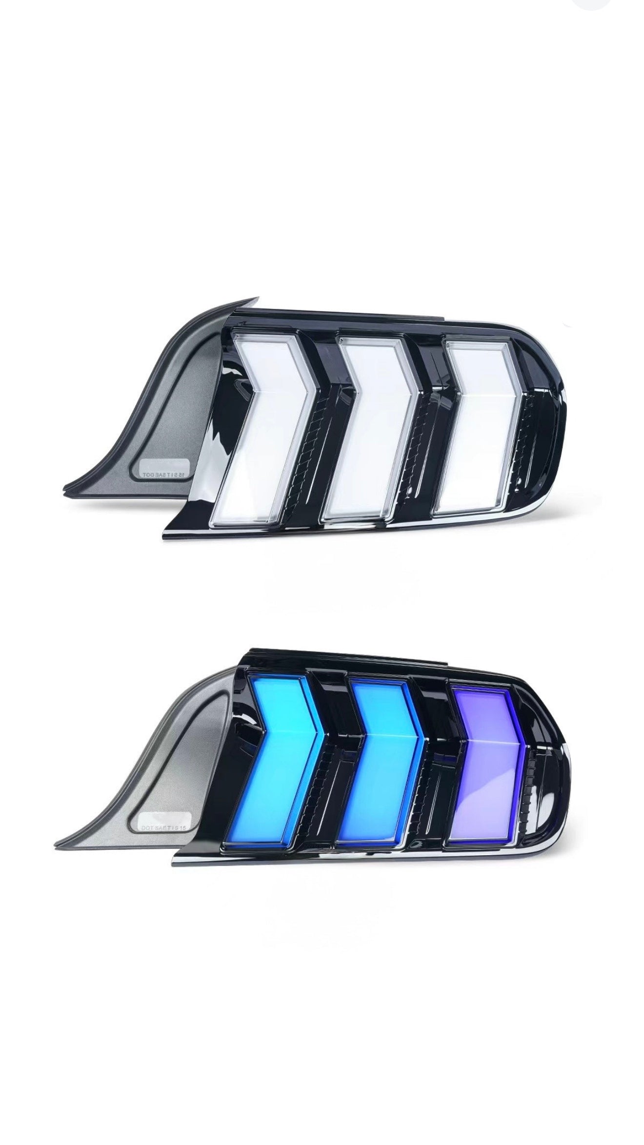 i-5Autohaus S650 Mustang Style Euro RGB Taillights for 2015-2023 Mustang