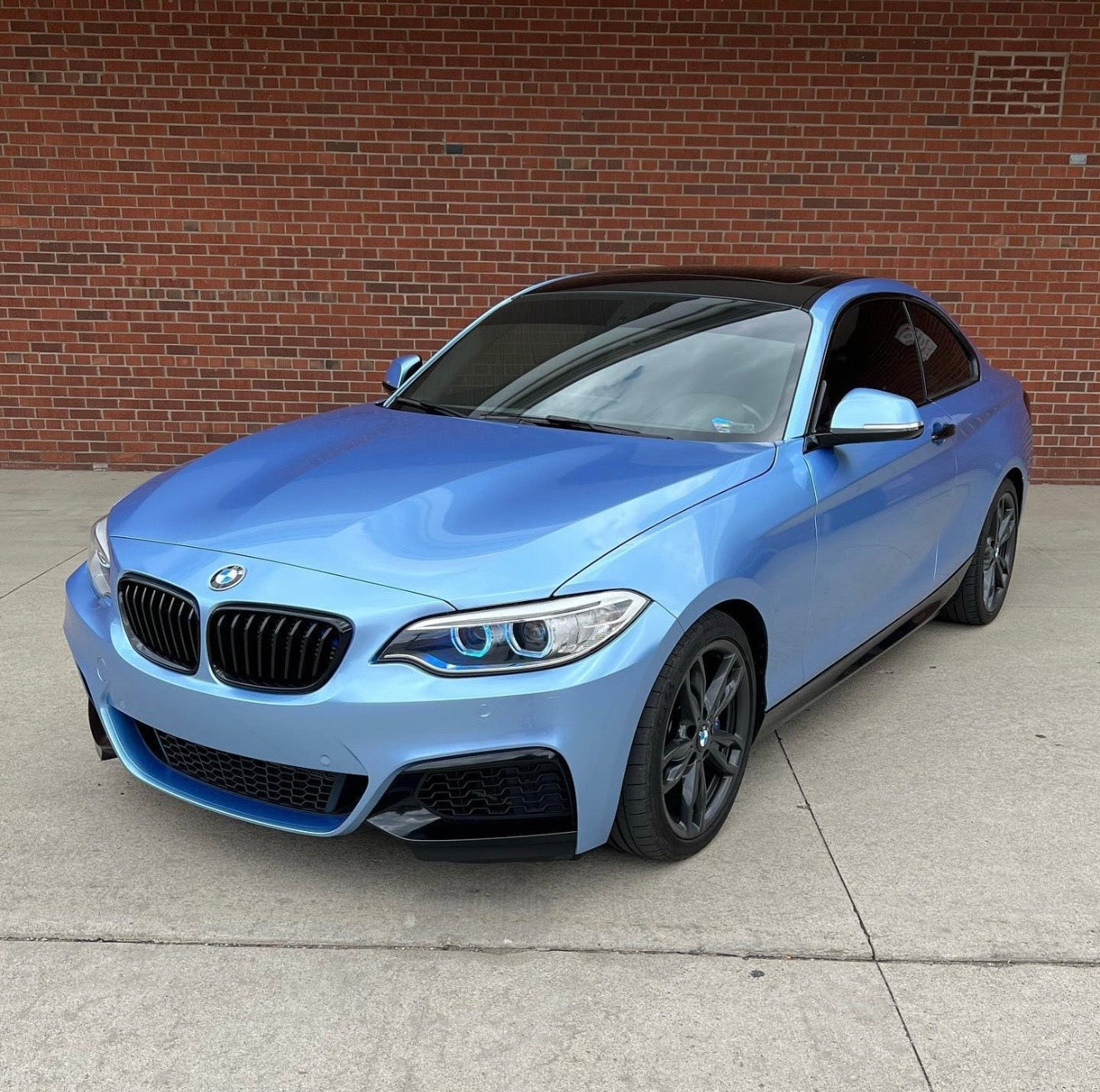 Super Gloss Silver Lake Blue Vinyl Wrap