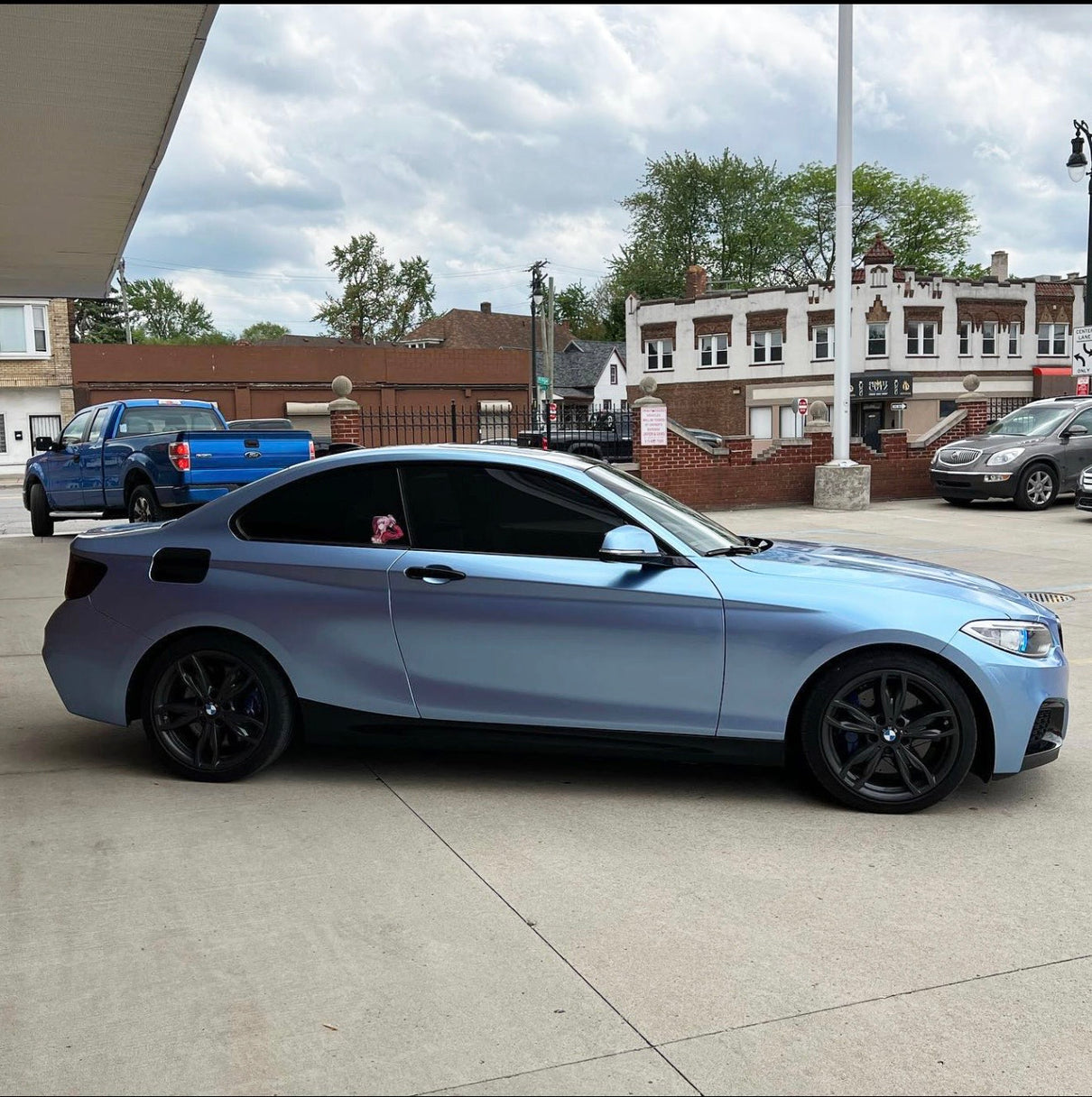 Super Gloss Silver Lake Blue Vinyl Wrap