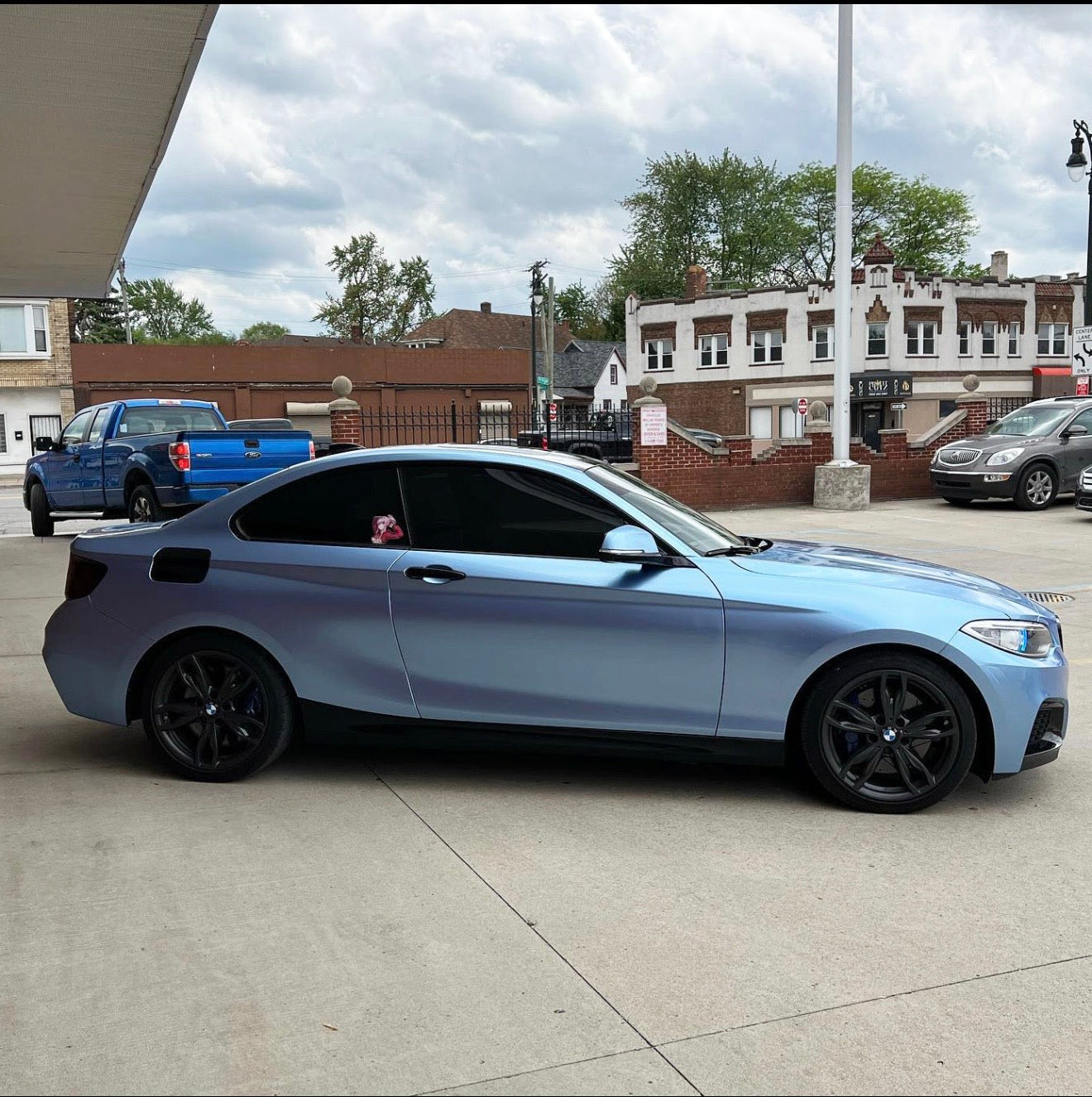 Super Gloss Silver Lake Blue Vinyl Wrap