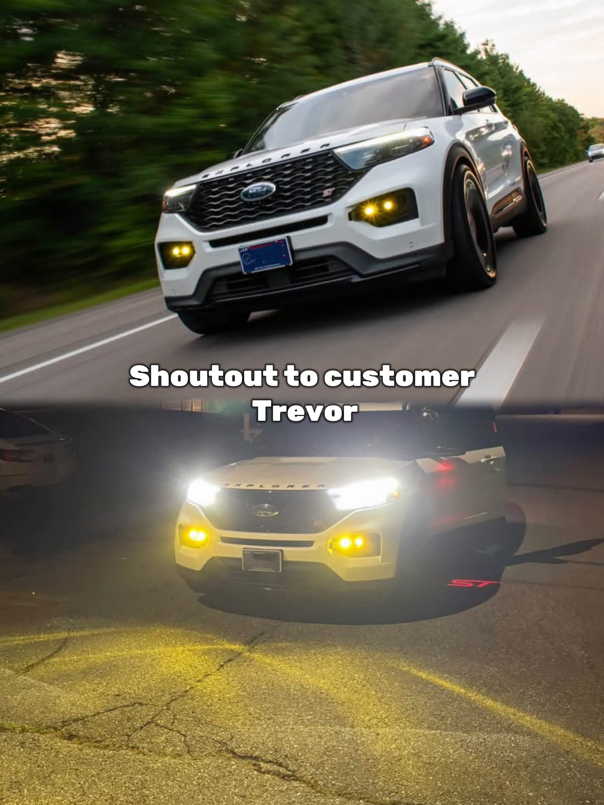 i-5Autohaus Raptor Style LED Fog Lights for 2020-2024 Ford Explorer