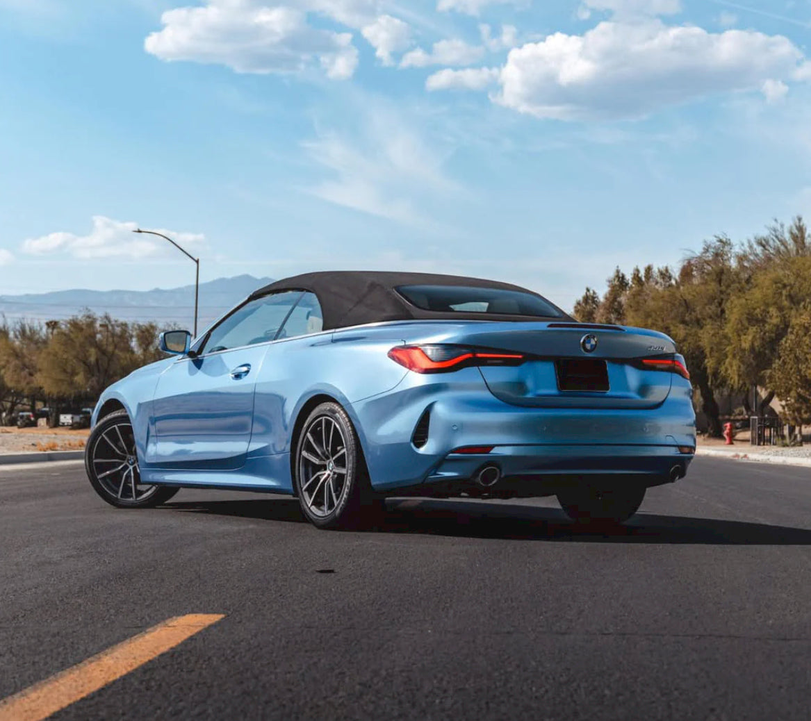 Super Gloss Silver Lake Blue Vinyl Wrap
