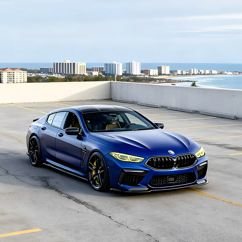 Satin Liquid Metal Blue Vinyl Wrap