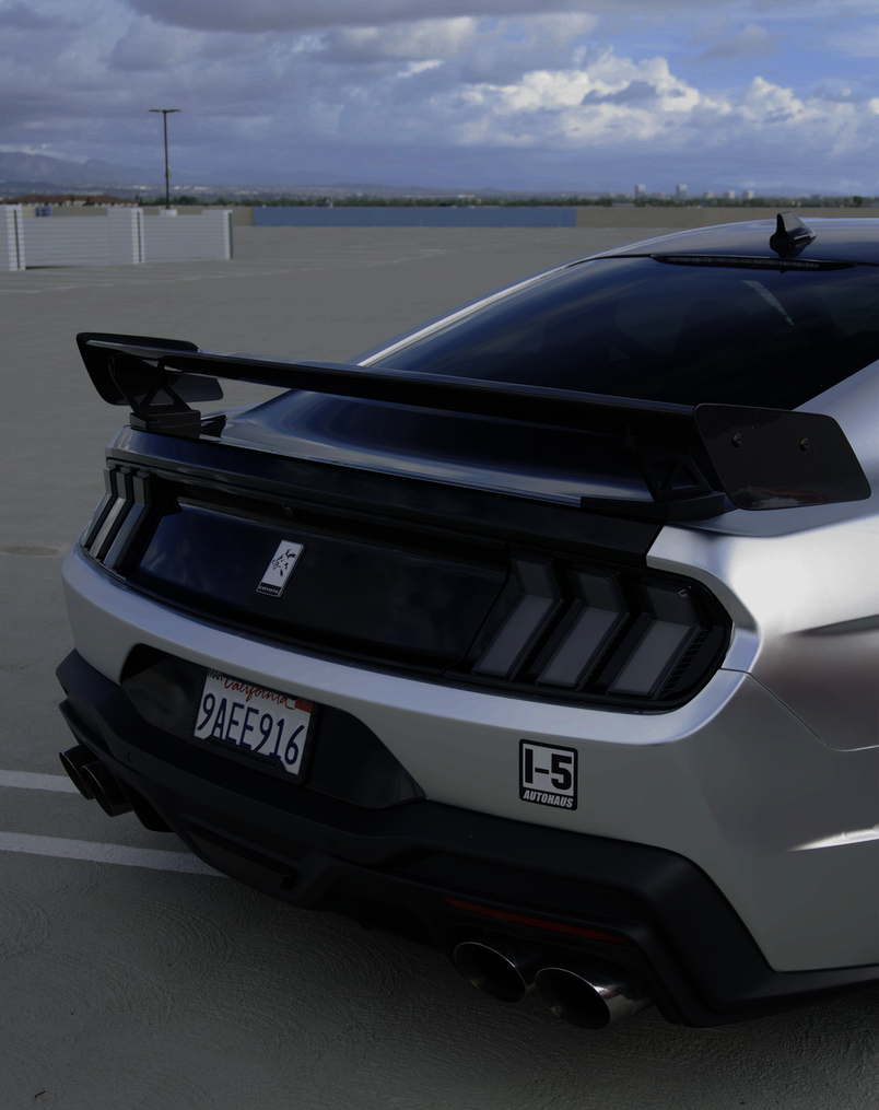 i-5Autohaus GT500 Style Carbon Fiber Track Pack Wing for 2015-2023 Mustang