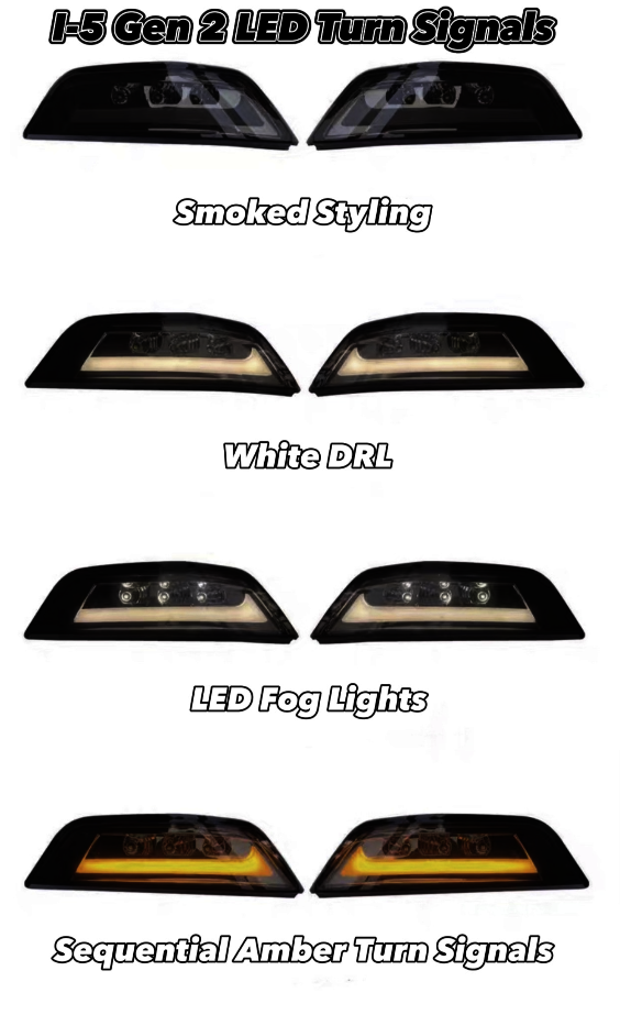 i-5Autohaus Gen2 LED Turn Signals For 2015-2023 Mustang