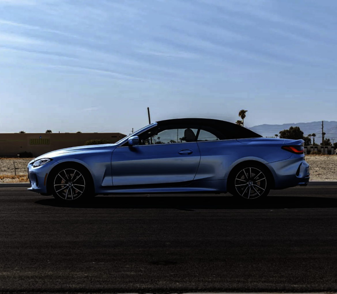Super Gloss Silver Lake Blue Vinyl Wrap
