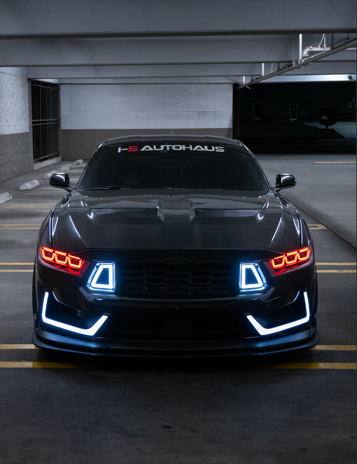 i-5Autohaus GTD Style Carbon Hood for 2024-2026 Mustang