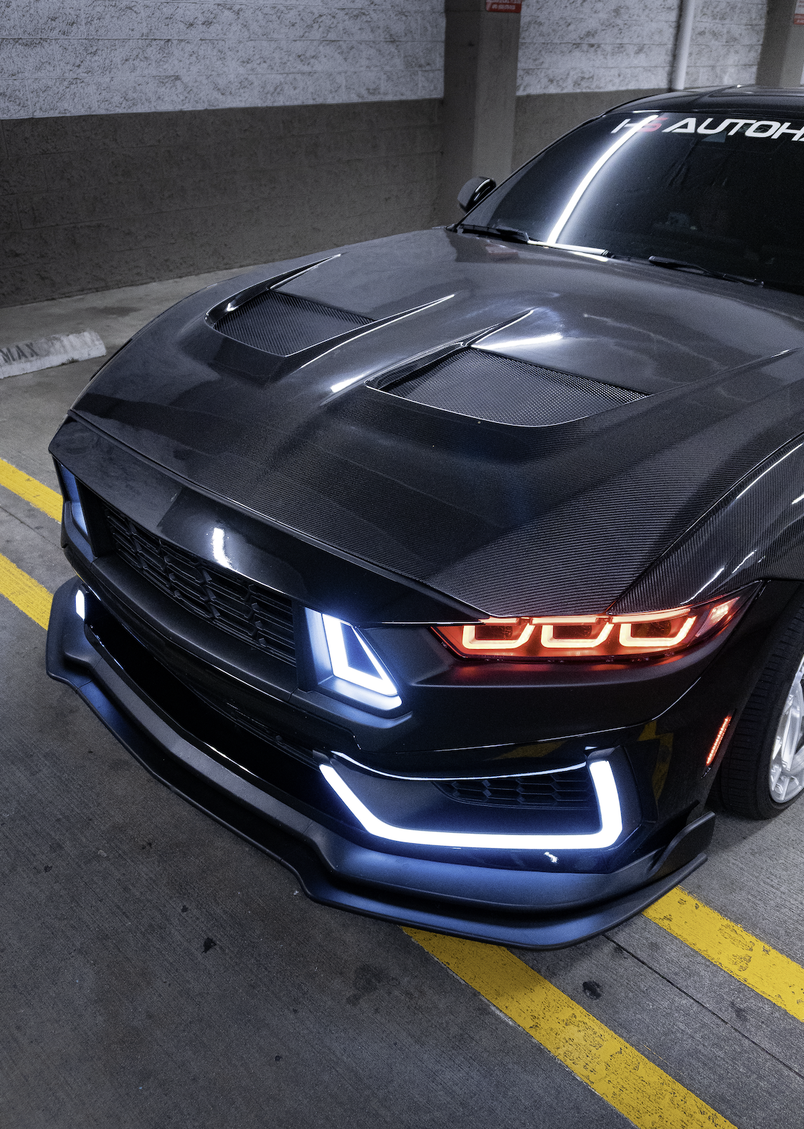 i-5Autohaus GTD Style Carbon Hood for 2024-2026 Mustang