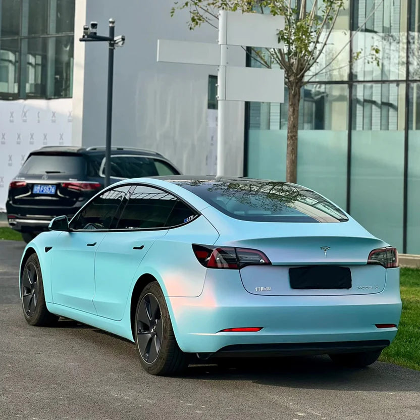 Matte Blue Shift Pink Vinyl Wrap