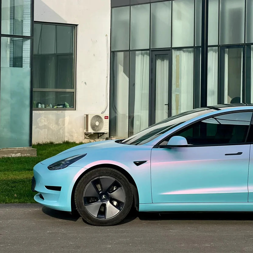 Matte Blue Shift Pink Vinyl Wrap