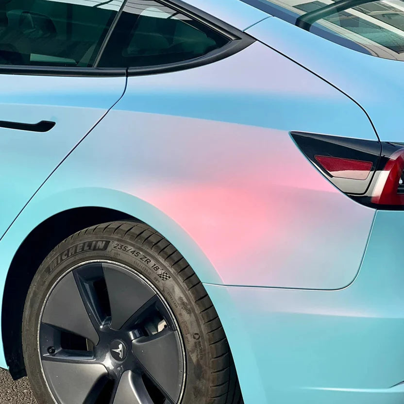 Matte Blue Shift Pink Vinyl Wrap