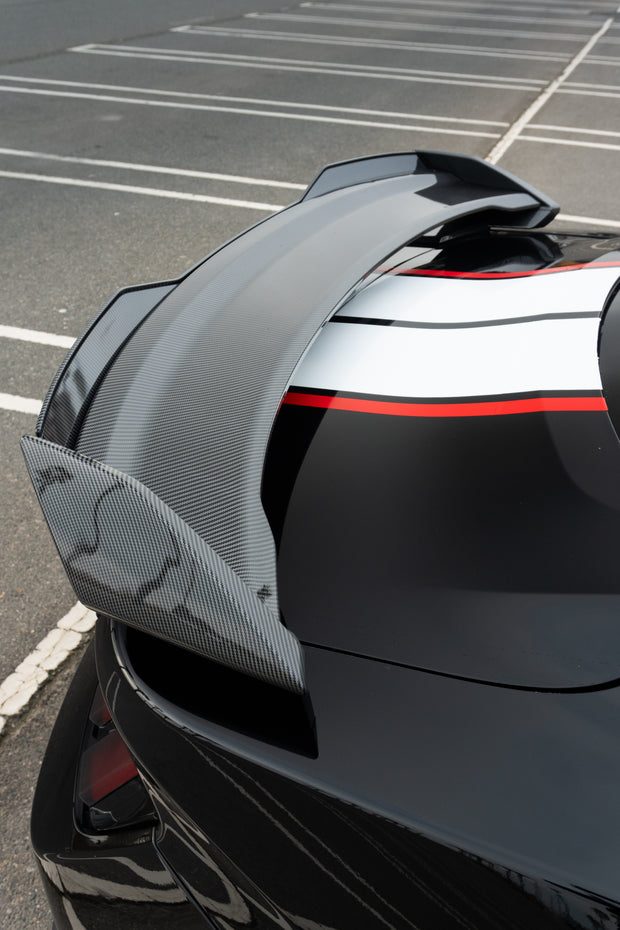 i5Autohuas Carbon Finish Dark Horse  Style Spoiler for 2024-2025 Mustang image 1