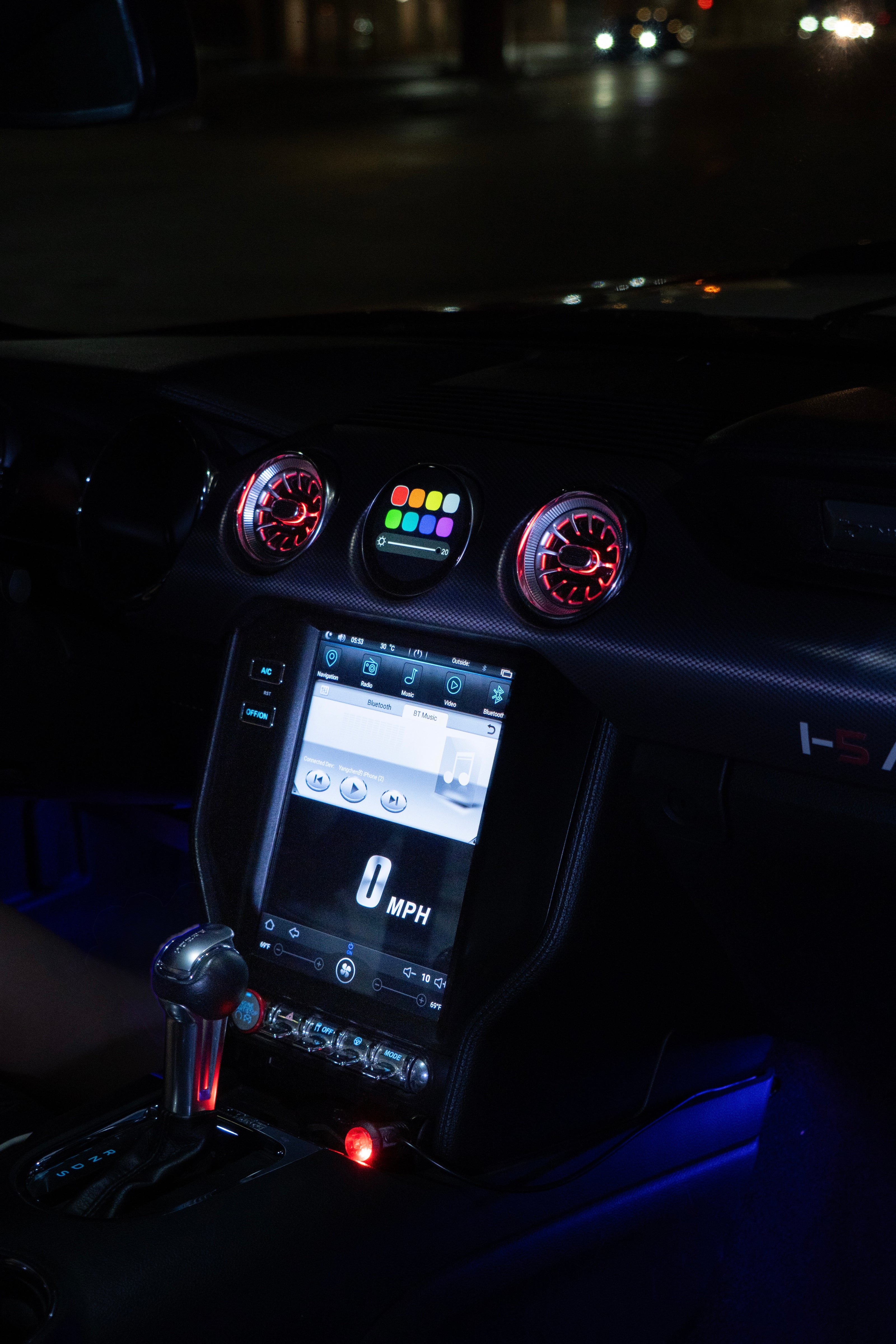 15-23 ColorShift AC Vents With LED Digital Gauge image 6