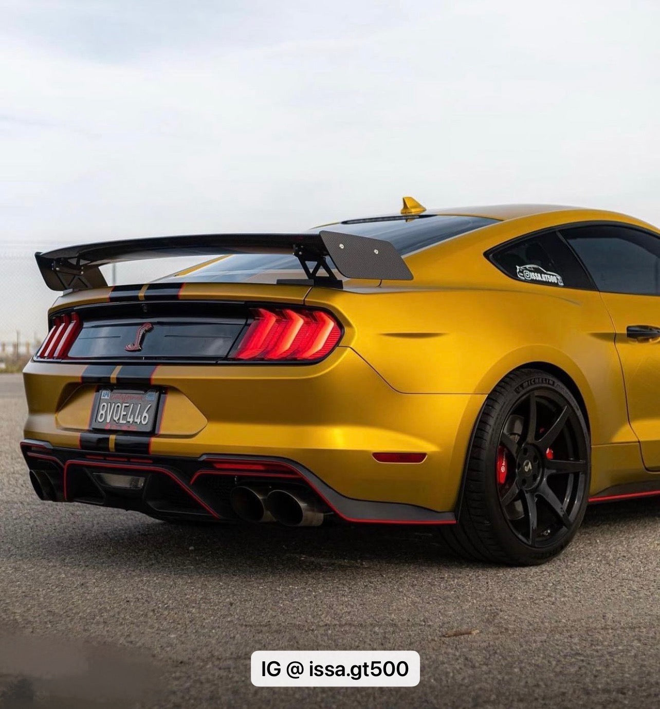 GT500 Style Carbon Fiber Track Pack Wing image 2