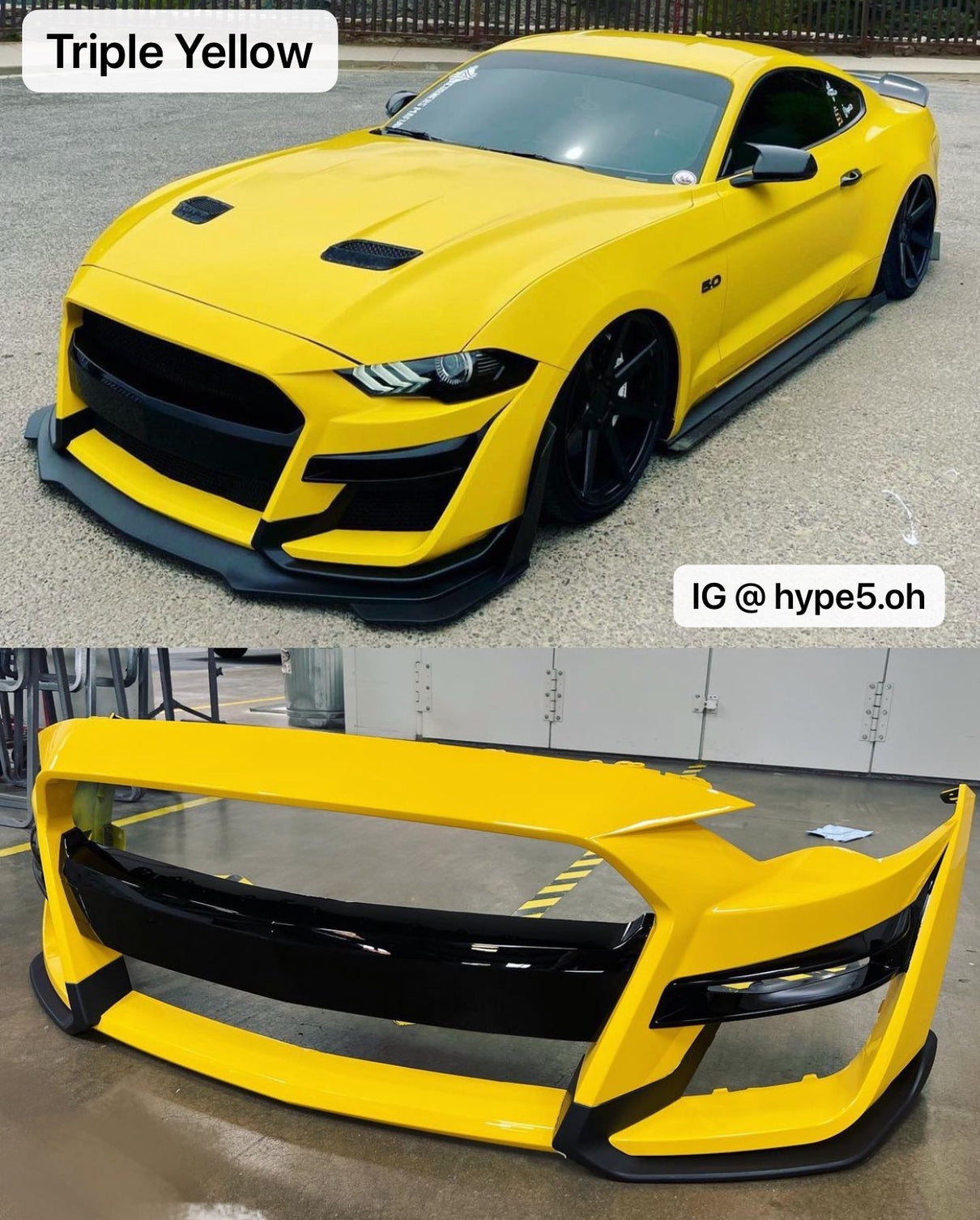 i5Autohaus 2018-2023 Mustang GT500 Style Bumper image 13