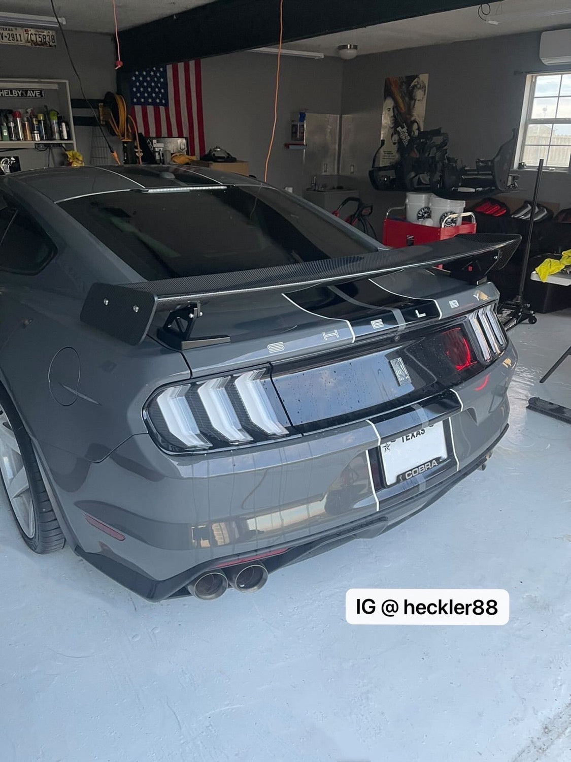 GT500 Style Carbon Fiber Track Pack Wing image 6