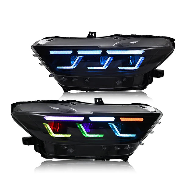 i5Autohaus RGB Colorshift S650 Style Headlights for 15-17 Mustang image 0