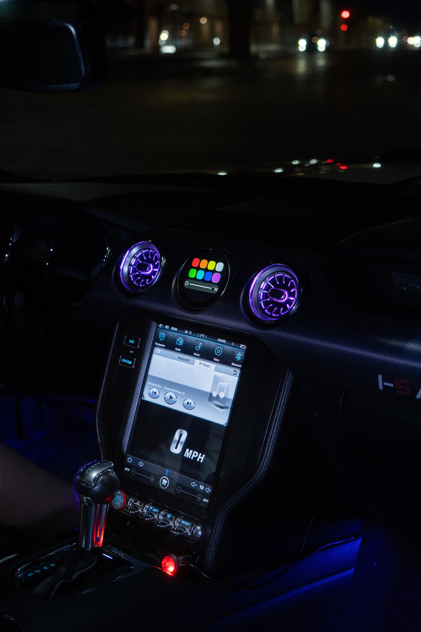 15-23 ColorShift AC Vents With LED Digital Gauge image 0