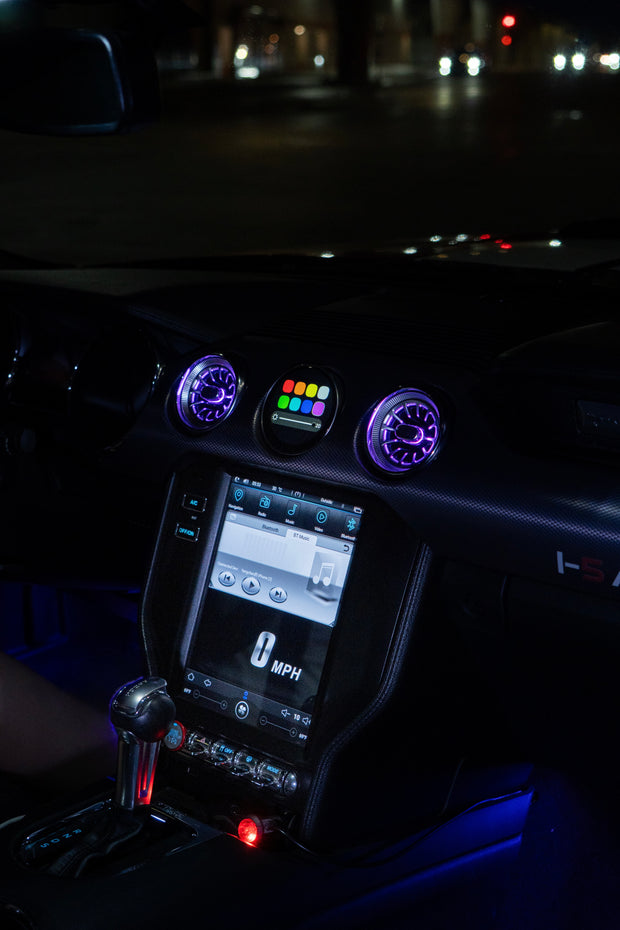 15-23 ColorShift AC Vents With LED Digital Gauge image 0