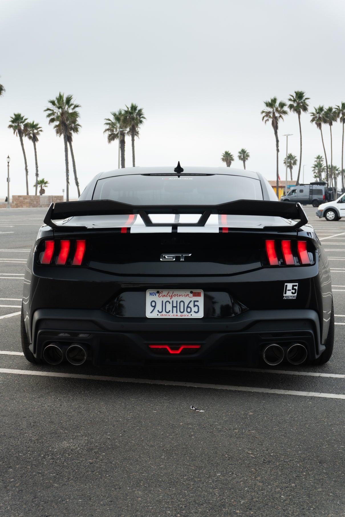 i5Autohuas Carbon Finish Dark Horse  Style Spoiler for 2024-2025 Mustang image 5